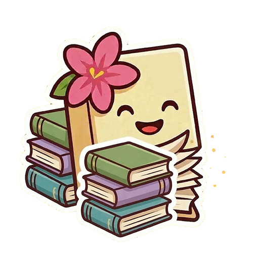 Penny mascot holding books